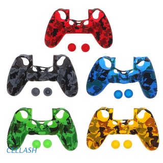 Cellash Protective Cover Silicone Case Skin Joystick Thumb Stick Grips Anti-Slip Cap Dustproof Game Accessories for Sony PlayStation PS4 SLIM PRO Controller