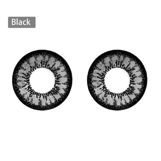 1 par de lentes de contacto cosméticos de colores a la moda círculo ojos grandes maquillaje belleza