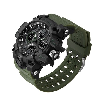 deportes militares hombres relojes impermeable doble pantalla reloj de cuarzo hombres reloj de pulsera para hombre reloj relogios masculino 6021 (8)