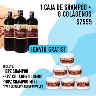 1 Caja de Shampoo + 6 Colágenos yeguada la reserva