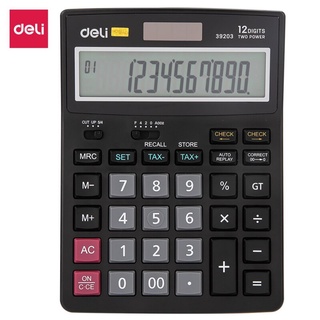 Deli E39203 Desktop Calculator, Large Screen,Large Keys Multi-function, Office Computer Keyboard With Voice