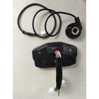 [brpre1] velocímetro digital lcd de motocicleta odómetro rpm tacómetro km/h mph 6 engranajes (1)