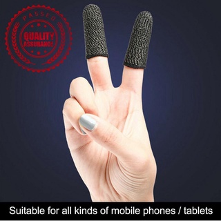 1 par de juego móvil negro y puntas de dedo antisudor artefacto deportes versión profesional B5D2