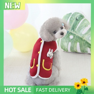 wx con bolsillo ropa para mascotas ropa cálida chalecos para mascotas patrón de dibujos animados suministros para mascotas