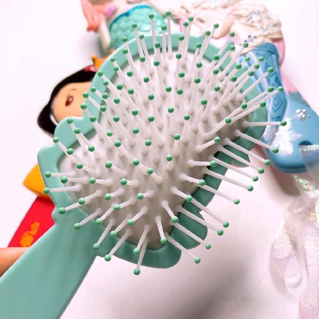 Disney Kid peine 3D princesa Frozen cepillos para el cabello cuidado del cabello niña sirena peine (8)
