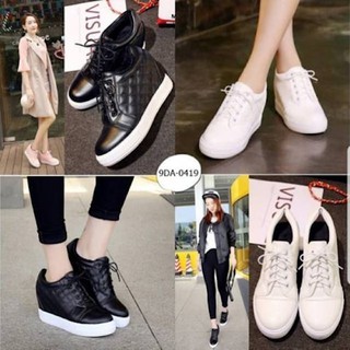 Zapatillas de deporte zapatos cuñas para las mujeres importadas calidad deporte zapatos fresco niñas presente estilo coreano 2021 barato Salem Color