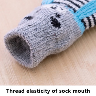 [iffarfair] calcetines antideslizantes para perros, lindos y encantadores calcetines de algodón transpirables con goma. (1)