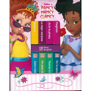 Estuche De 12 Libros De Cartón Pasta Dura Fancy Nancy Clancy