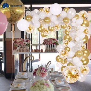 New The new 108pcs platinum latex decorated prosperity ball birthday wedding party decorative powder balloon set In Stock