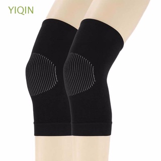 yiqin 1 pares de rodilleras elásticas para rodilla, rodilleras de nailon, para correr, artritis, articulación antideslizante, fitness, cálido, rodillera, multicolor