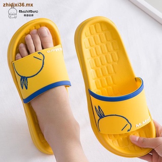 Rogue rabbit sandalias y zapatillas genuinas de insípido verano femenino versión coreana de sandalias y zapatillas antideslizantes de suela gruesa para interiores y exteriores antideslizantes para parejas de verano masculino