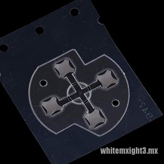 Blanco/control de reemplazo d-pad conductor de goma botón de la película de la etiqueta engomada para xbox one