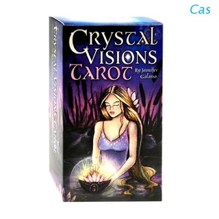 Cas Crystal Visions Tarot Full English 79 Cards Deck Oracle Divination Fate Family Party Board Game