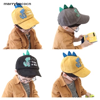 marrybacocn niños gorra de béisbol de dibujos animados dinosaurio snapback ajustable bebé niños gorra solar mx