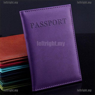 leftright mujeres hombres pasaporte titular de cuero sintético viaje pasaporte cubierta de la tarjeta titular (6)
