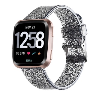 Cool Glitter silicona correa de reloj para Fitbit Versa Bling Bling correa de reloj