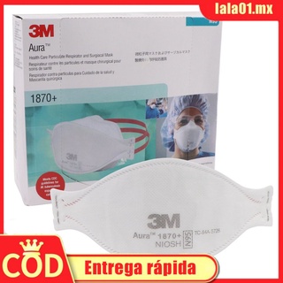 ❤Entrega rápida 3M 1870+N95 protective mask dustproof and breathable cup-shaped head-wearing mask in single opp bag