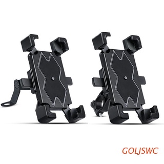GOLJSWC Bike Adjustable Scooter Phone Holder Universal Clip Mount Navigation Stand Shockproof Bicycle Bracket Attachment Modification Supplies