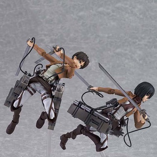 CLEOES Miniatures figuras de juguete adornos para el hogar ataque en Titan figura de acción estatua de escritorio decoraciones PVC Levi Ackerman 203 207 213 Anime modelo modelo juguetes (9)