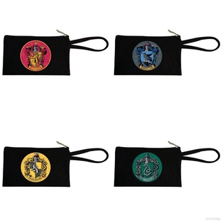 Harry Potter Hogwarts Houses Insignia Logo Estuches Pequeños Con Cremallera Bolsas Para Escuela Oficina Viaje Cosméticos