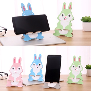 Wooden Mobile Phone Holder Stand Cute Cartoon Bunny Desktop Phone Support Tablet Bracket Cellphone Mount (3)