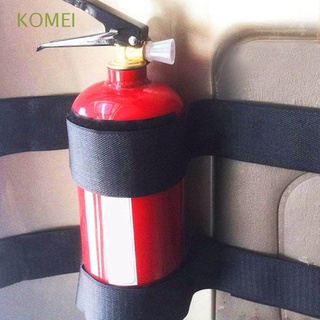 komei 25pcs nuevo extintor de incendios correa titular de deducir cinta kit vendaje de nailon hebilla mágica de seguridad negro maletero de coche bolsa