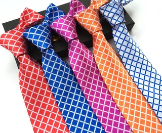 14 estilos de Corbatas a cuadros para hombres de boda de negocios de navidad Jacquard Gravatas de seda lazos de 8 cm de moda para hombre lazos Corbatas
