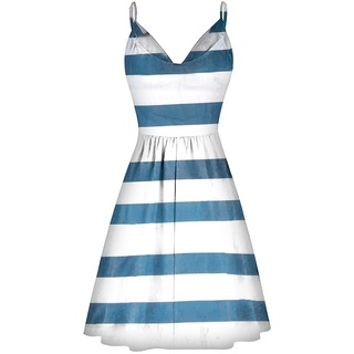 Women Casual Loose Mini Dress Fashion Beach Style Sleeveless Temperamental (8)