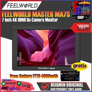 Feelworld MA7S 3G-SDI y HDMI 4K Monitor On-cámara - garantía oficial