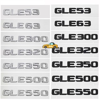 Adhesivo trasero de coche abs para Mercedes Benz letra GLE53 GLE63 GLE300 GLE320 GLE350 GLE500 GLE550 Auto 3D alfabeto número tronco emblema de la insignia