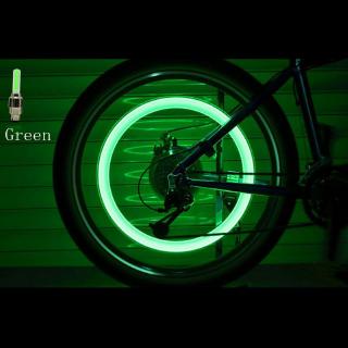 2PCS bicicleta luz LED neumático válvula tapa bicicleta Flash luz de montaña bicicleta de carretera ciclismo neumático luces de rueda LED neón lámpara cubierta de rueda (9)