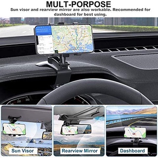 Soporte Móvil Para Coche Soporte Celular Para Auto 3 In 1 Espejo Retrovisor Visera Dashboard Phone Holder MultipropóSito (8)