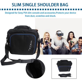 [longdan]bolso de almacenamiento para consola de juegos, bolsa de hombro a prueba de golpes, bolsa de mano para ps4 slim