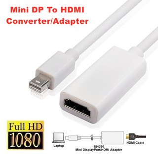 1080p Mini puerto de pantalla a Hdmi Adaptador de Mac Book Thunderbolt Para proyector Mini Monitor Dp a Hdmi convertidor