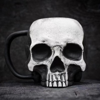 Skull Cup taza de café gótico decoración del hogar colección de regalo de Halloween de alta calidad cerveza té taza de agua barra