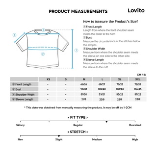 Lovito Camiseta Casual Vintaje L00241 (Negro/Blanco) (7)