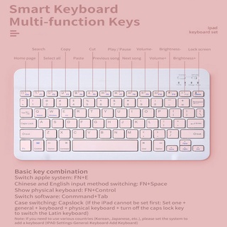 10 inch Wireless Bluetooth Keyboard Mouse Set iPad Keyboard Universal Mini Bluetooth Keyboard Mouse For iPad Samsung HUAWEI Tablet Phone (5)