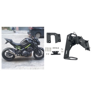 [brblesiyamx] soporte de matrícula para motocicleta, luz led, para kawasaki z900 17-19 (4)