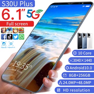 S30Uplus Teléfonos Móviles 6.1 Pulgadas 8GB RAM + 256G ROM Dual Sim Standby Reconocimiento Facial Smartphone (Memoria Opcional)