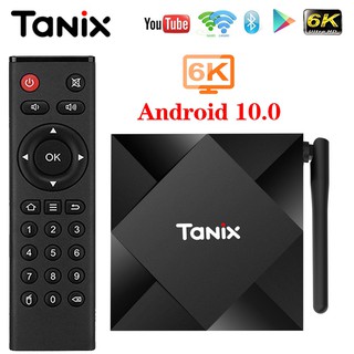 Upgraded Version Tanix TX6S Smart Android TV Box Quad Core Cortex-A53 TVBox 5G+2.4G Dual WiFi Android 10.0 4GB 64GB Support 6K Output Smart Android Box Set Top Box