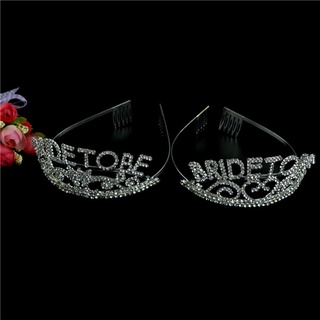 Dwmx Bride to Be Crown Bachelorette Party Gift Wedding Bridal Shower Hen Party Supply Glory