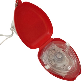 Portátil adulto bebé rcp máscara de rescate rcp respiración máscara de bolsillo resucitador de válvula de una vía rcp emergencia primeros auxilios supervivencia