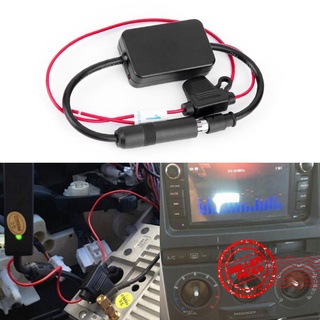 Car Stereo FM&AM Radio Signal Antenna Aerial Signal Booster Amplifier Amp Inline D0Y5
