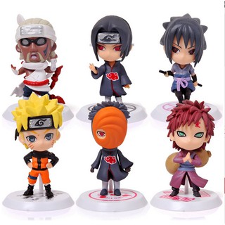 6 pzas De figuras De colección Naruto versión Q 7cm (1)