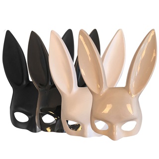 HUIGANG Halloween Máscara de juego de roles Juego de roles Máscara de conejo Accesorios de máscara de fiesta Fachada Máscara de conejo Anime Plástico Baile de disfraces Orejas de conejo Accesorios de fiesta/Multicolor (8)