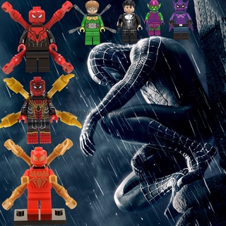 compatible con legoing minifigures vengadores endgame spider man lejos de casa spiderman mysterio bloques de construcción juguetes para niños (1)