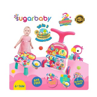 Sugarbaby 10in1 Prem Act Walk & Tablet Parrot rosa 04980059