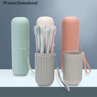 protectionubest cepillo de dientes de viaje taza de lavado taza enjuague bucal taza portátil de pasta de dientes conjunto de almacenamiento npq (3)