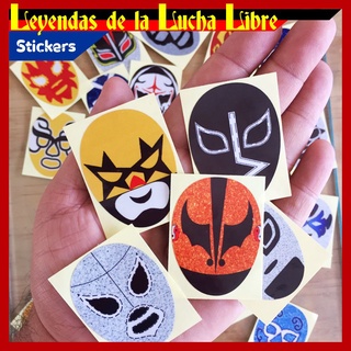 Stickers Leyendas de la Lucha Libre 10 piezas pegatinas adhesivos calcomanías estampas