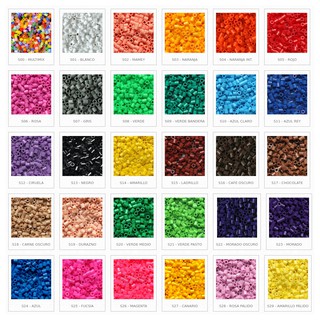 [Todo Pixeles] Color S00 al S49, Bolsa 500 pz. Hama Beads tamaño mediano (MIDI) 5mm